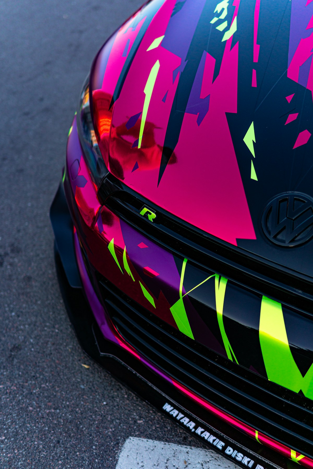 Vibrant custom wrapped front end